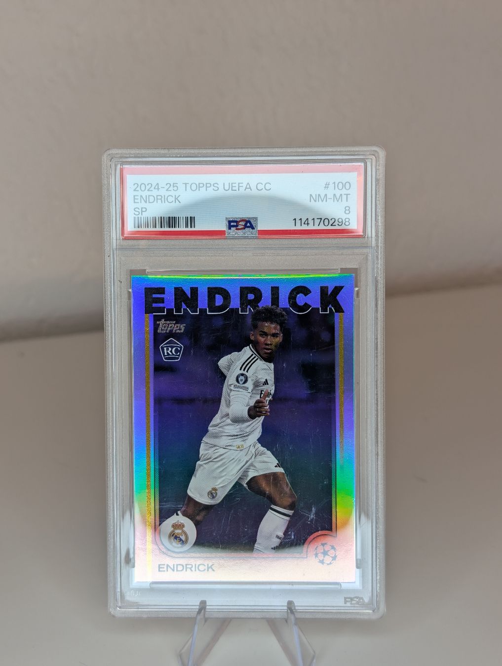 Topps Sammelbilder & Trading cards: Endrick RC PSA8 Real Madrid Topps Chrome  – Neu (gemäss Beschreibung) aus Hunzenschwil von BRPCards