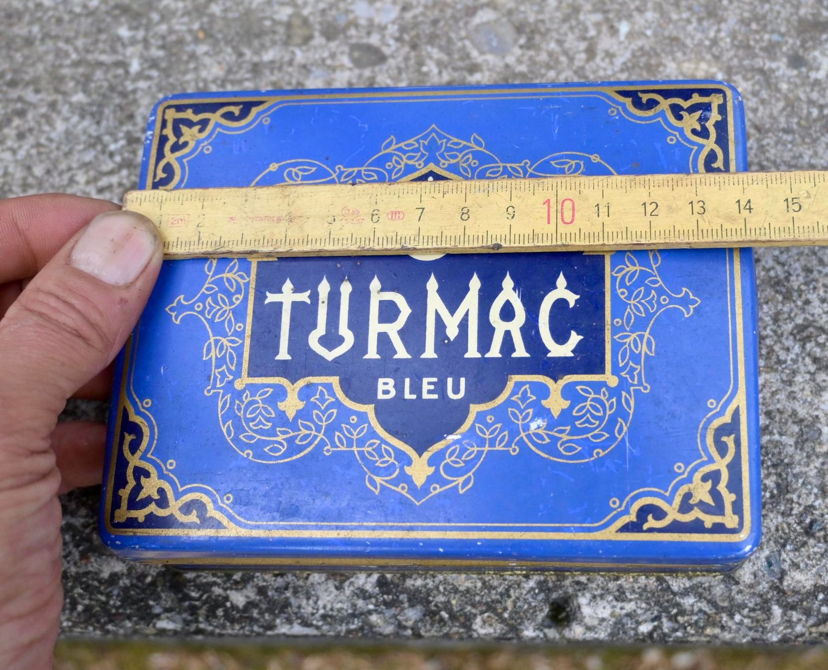 Dosen: Vintage BLECHDOSE Turmac BLEU blau – Gebraucht aus Pfaffhausen von mono_rec 3