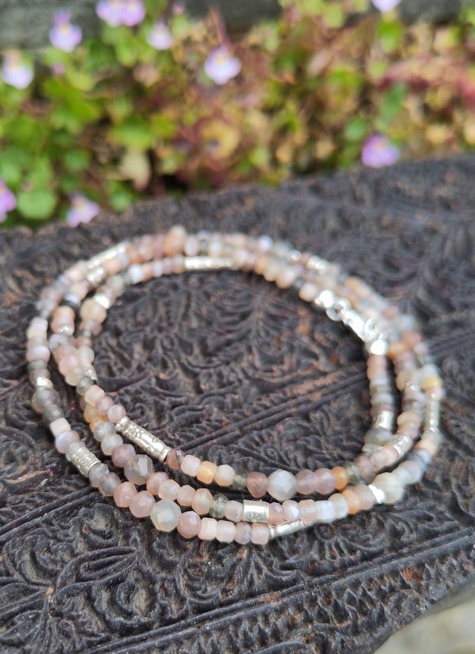 Bracciali & Braccialetti: Wickelarmband Mondstein Silber – Nuovo e nell'imballaggio originale da Lauperswil venduto da Naturhandwerk 3