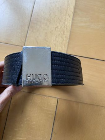 HUGO BOSS Ledergürtel schwarz Gr. 85