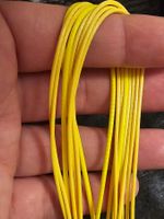 Gelbe Kette 45-49 cm für Anhänger gelb mix Farbe schwarz