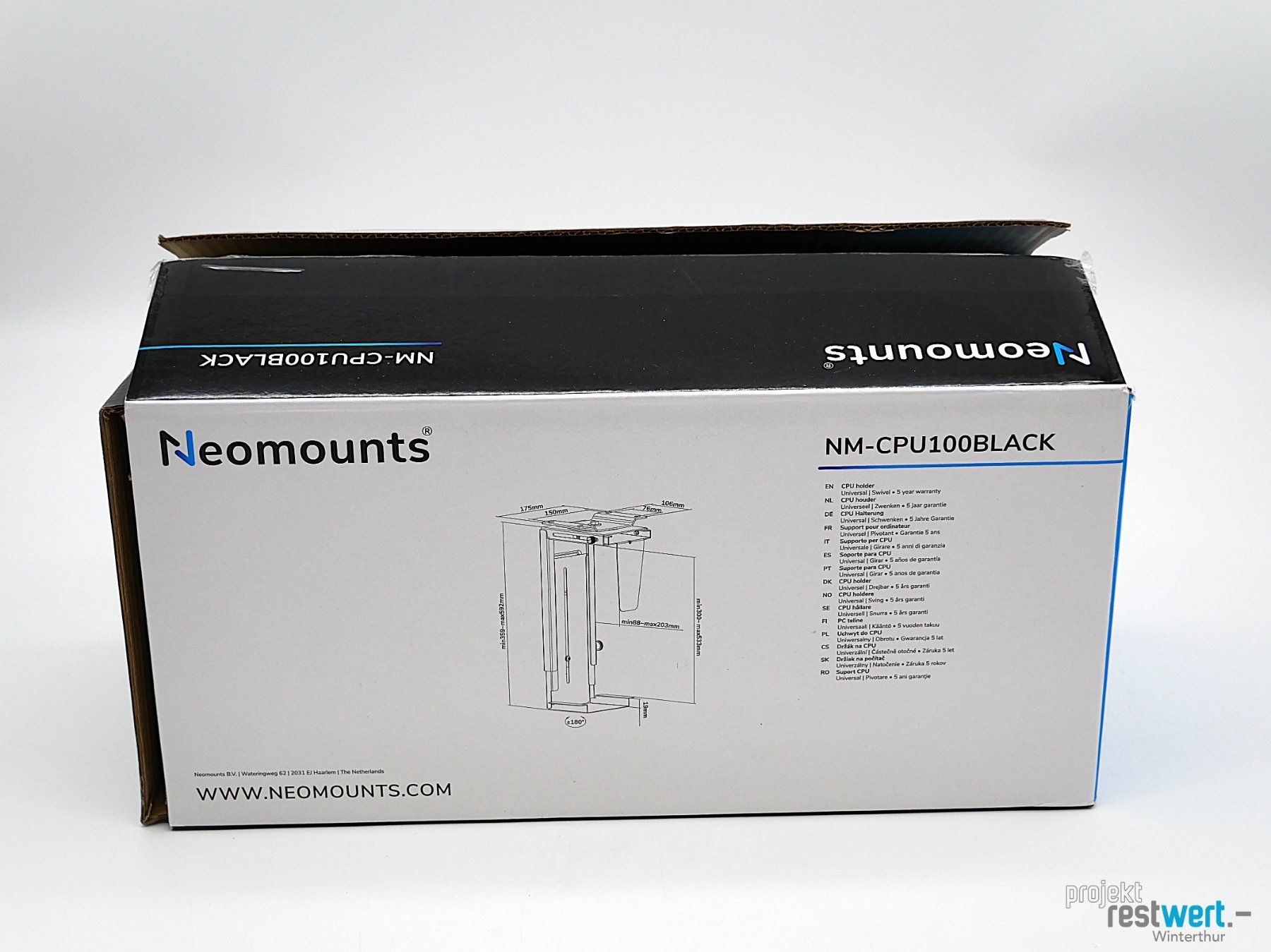 Wandhalterungen: NEOMOUNTS PC-Halterung NM-CPU100BLACK – Gebraucht aus Winterthur von Restwert_Winterthur 5