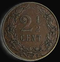 NIEDERLANDE 2 1/2 CENTS 1906