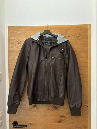 Selected Jeans NEW HOOD Lederjacke