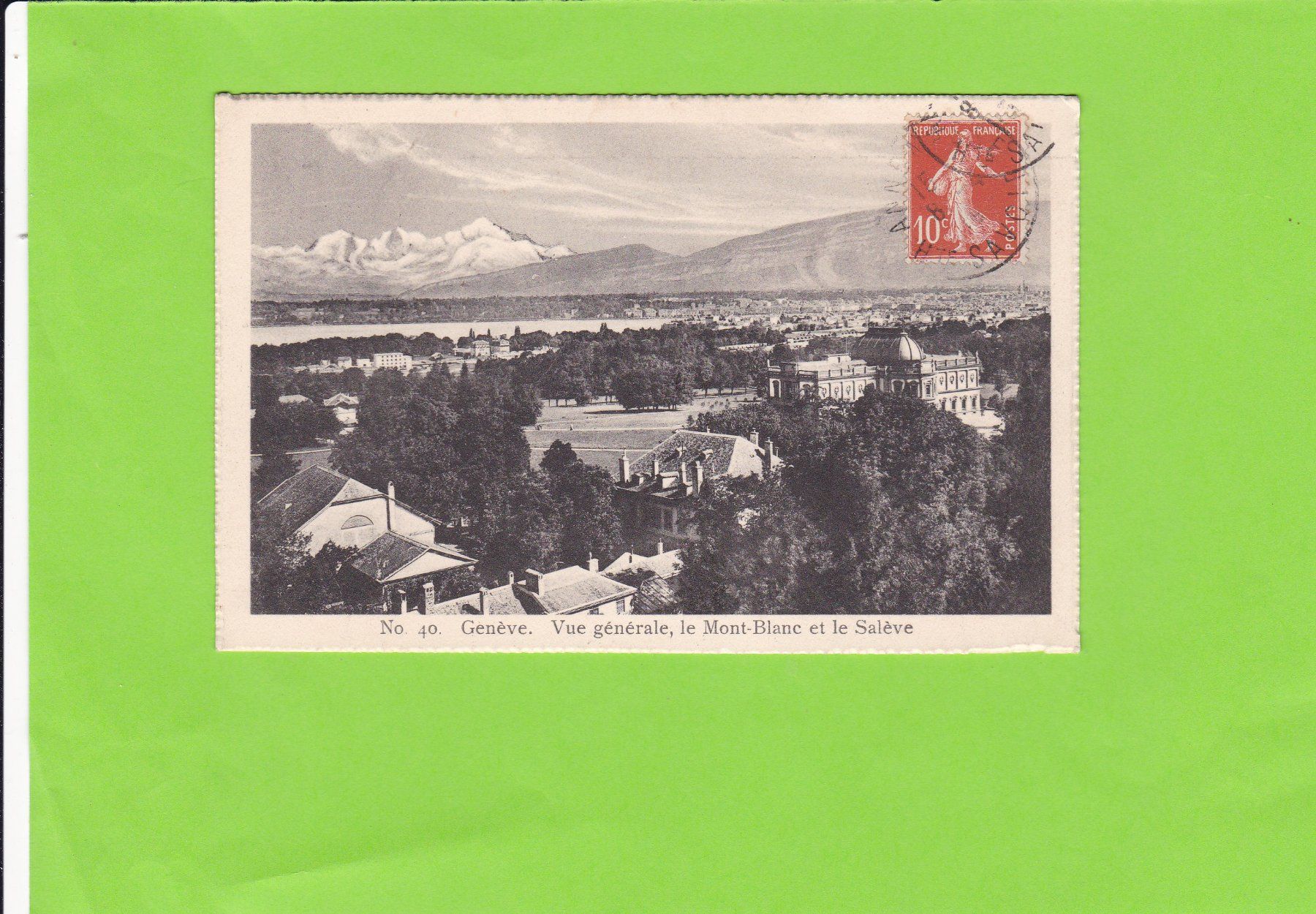 Cartoline postali: Genève-Vue générale – Usato da St. Peterzell venduto da neckertal