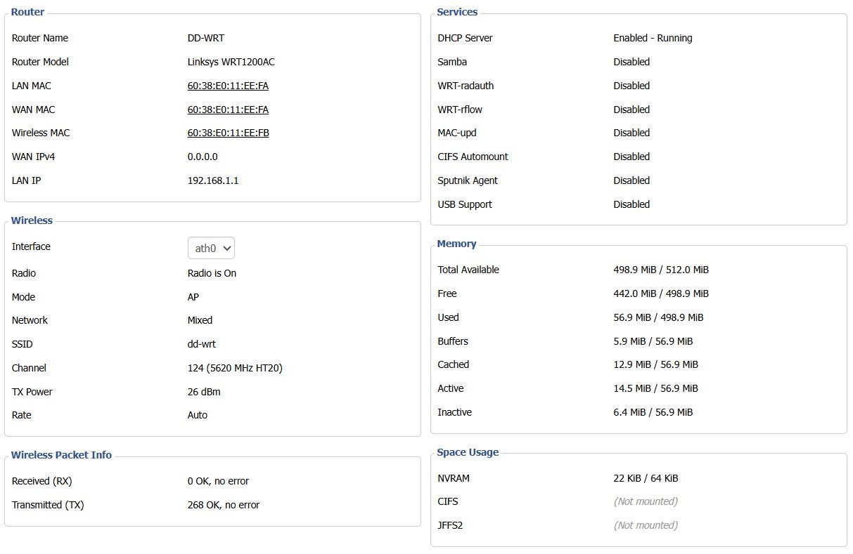 Linksys Modem & Router: Linksys WRT1200AC mit DD-WRT – Usato da Riehen venduto da fab_972b 5