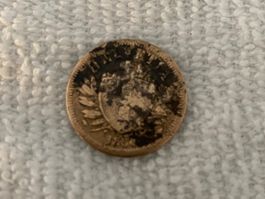 2 centimes/Rappen 1850
