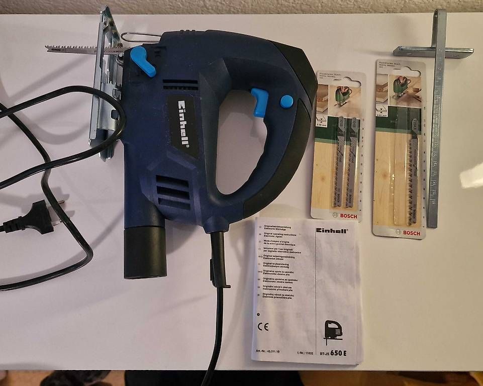 Seghe: Stichsäge Einhell BT-JS 650E mit Sägeblättern – Usato da Elfingen venduto da Yukuri