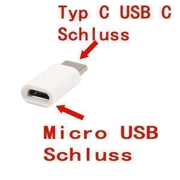 Unità & Adattatore: WEISS USB3.1 Typ-C-Stecker auf Micro USB – Nuovo (secondo la descrizione) da Kirchdorf AG venduto da csnmclub 1