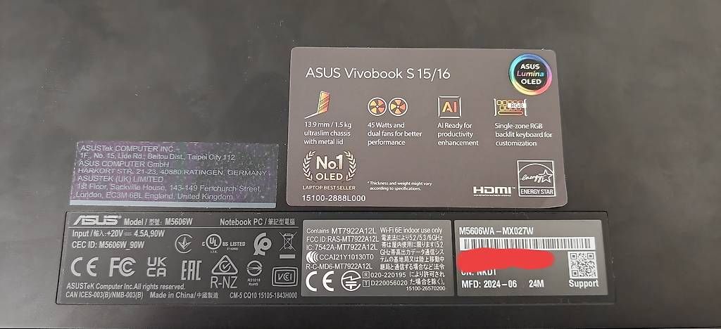 Asus Portables: Asus Vivobook S16 OLED – D'occasion à Vallorbe par SwissFenyx 3