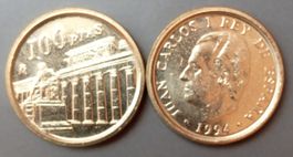 SPANIEN - 100 PESETAS 1994 - AUS DER ORIGINALROLLE - UNZ.