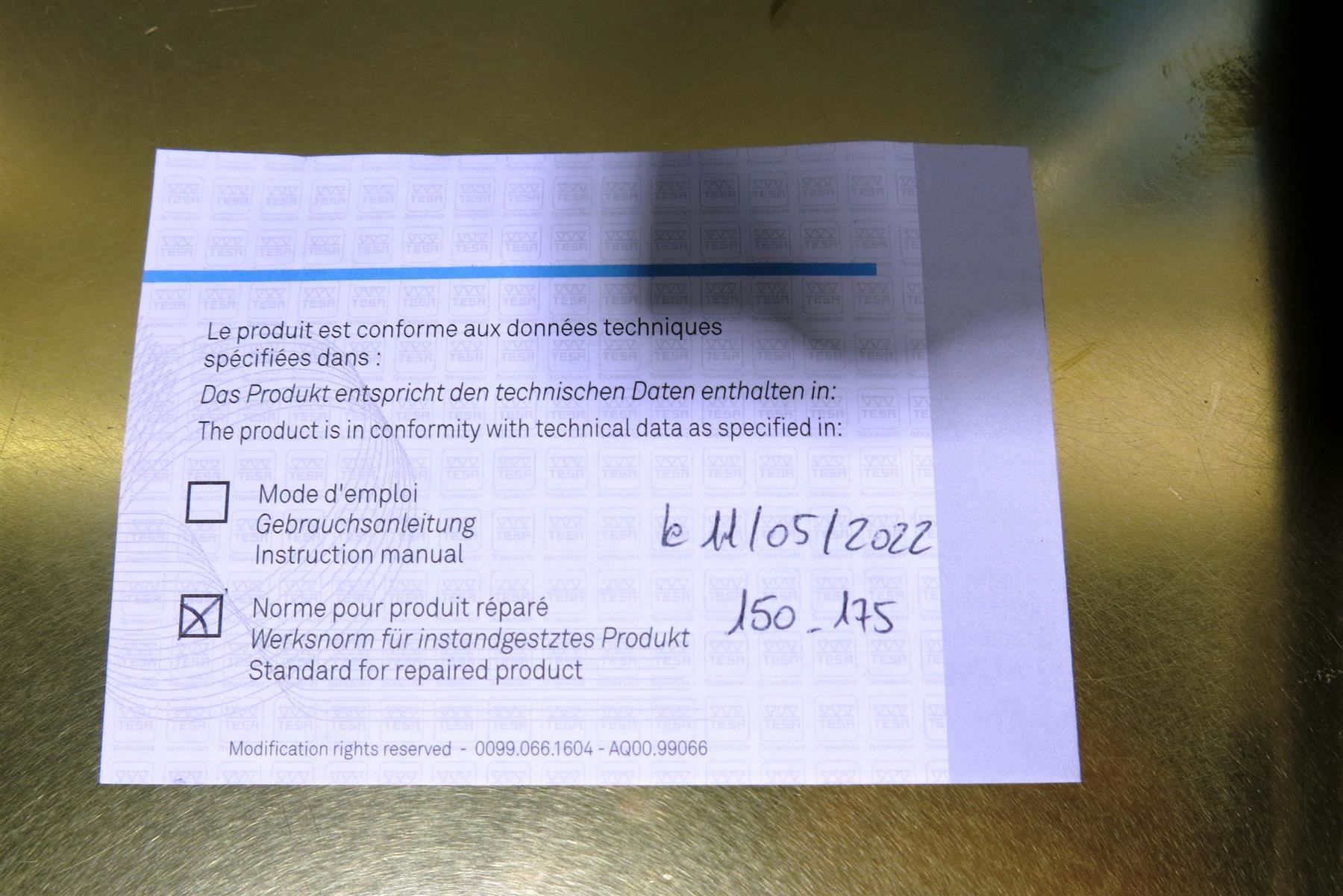 Tesa Misurare: Innenmikrometer 150-175mm Tesa Imicro Re – Nuovo (secondo la descrizione) da Laufenburg venduto da Sirluger 2