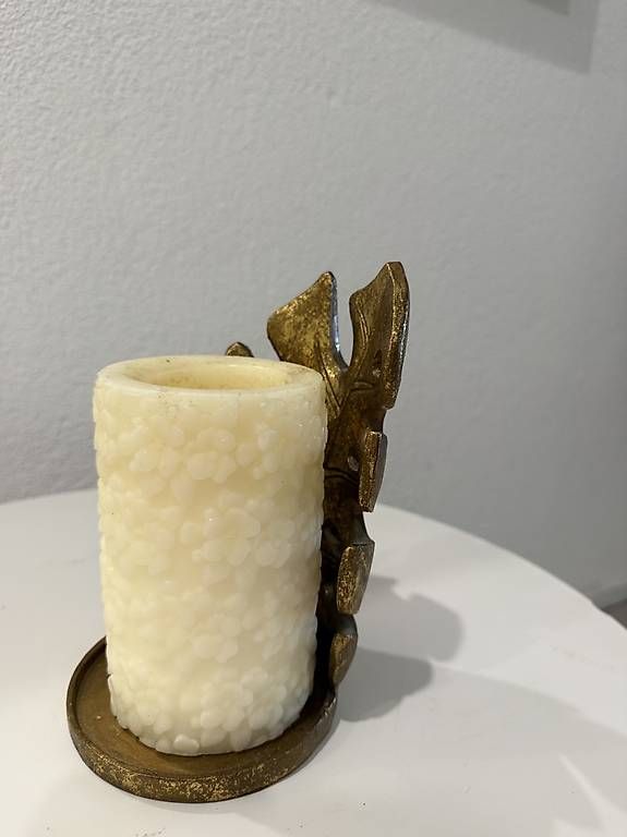 Tutte le decorazioni: Dekorativer Kerzenhalter mit Kerze – Usato da Lengnau BE venduto da aya_2tvj 2