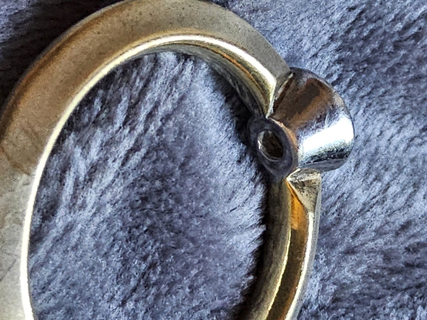 Anelli: Schicker Sterling Silber vergoldeter Ring, Grösse 60 – Usato da Zürich venduto da gutsan 1