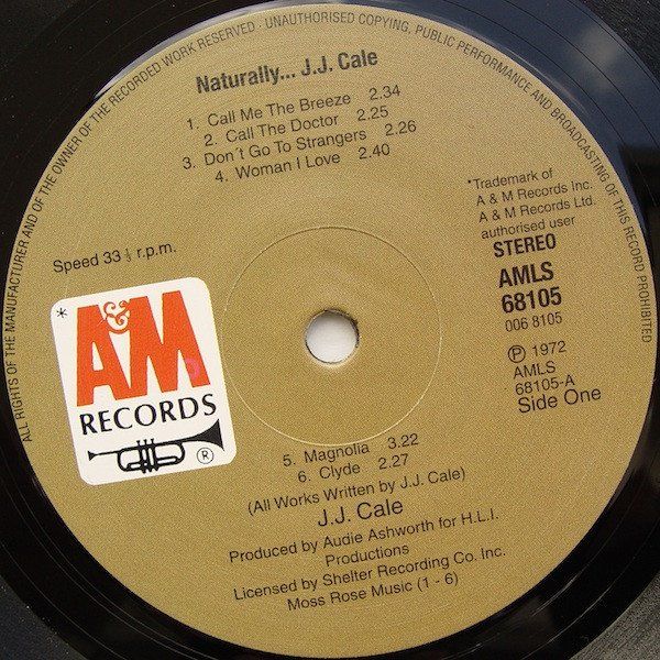 Dischi in vinile: J.J. Cale – Naturally LP – Usato da Wenslingen venduto da riger11 2