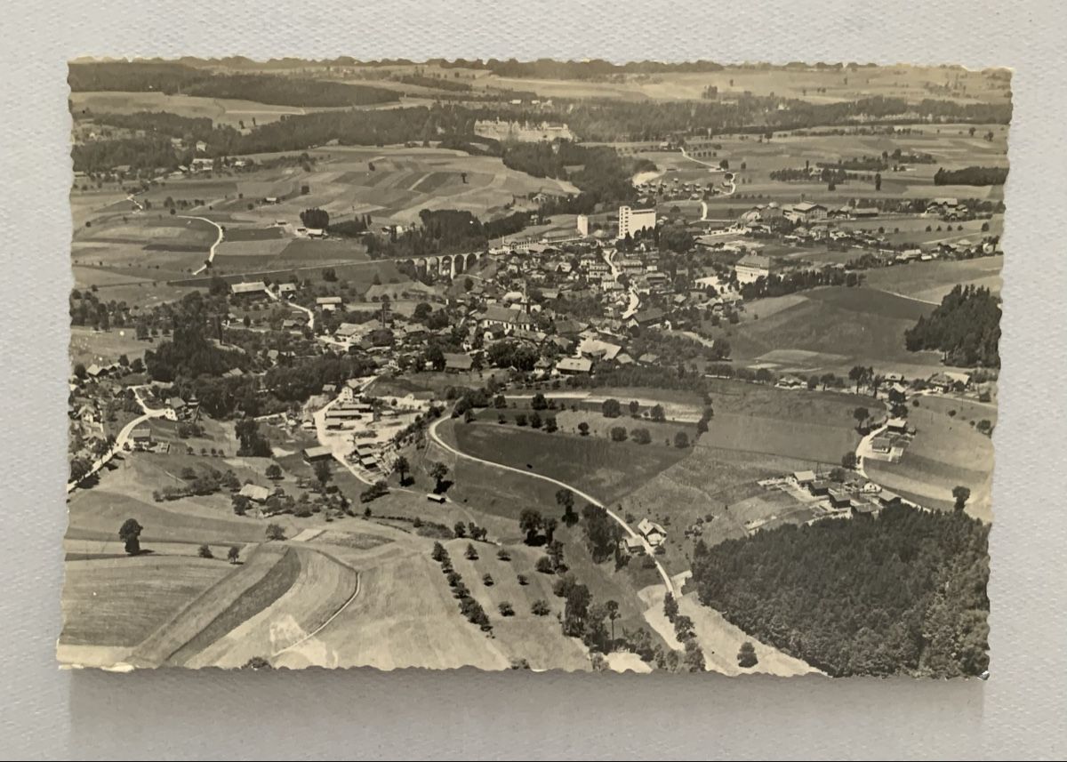 Cartoline postali: Ansichtskarte/Photo Schweiz - Düdingen FR  – Usato da Düdingen venduto da polytropon_5 2