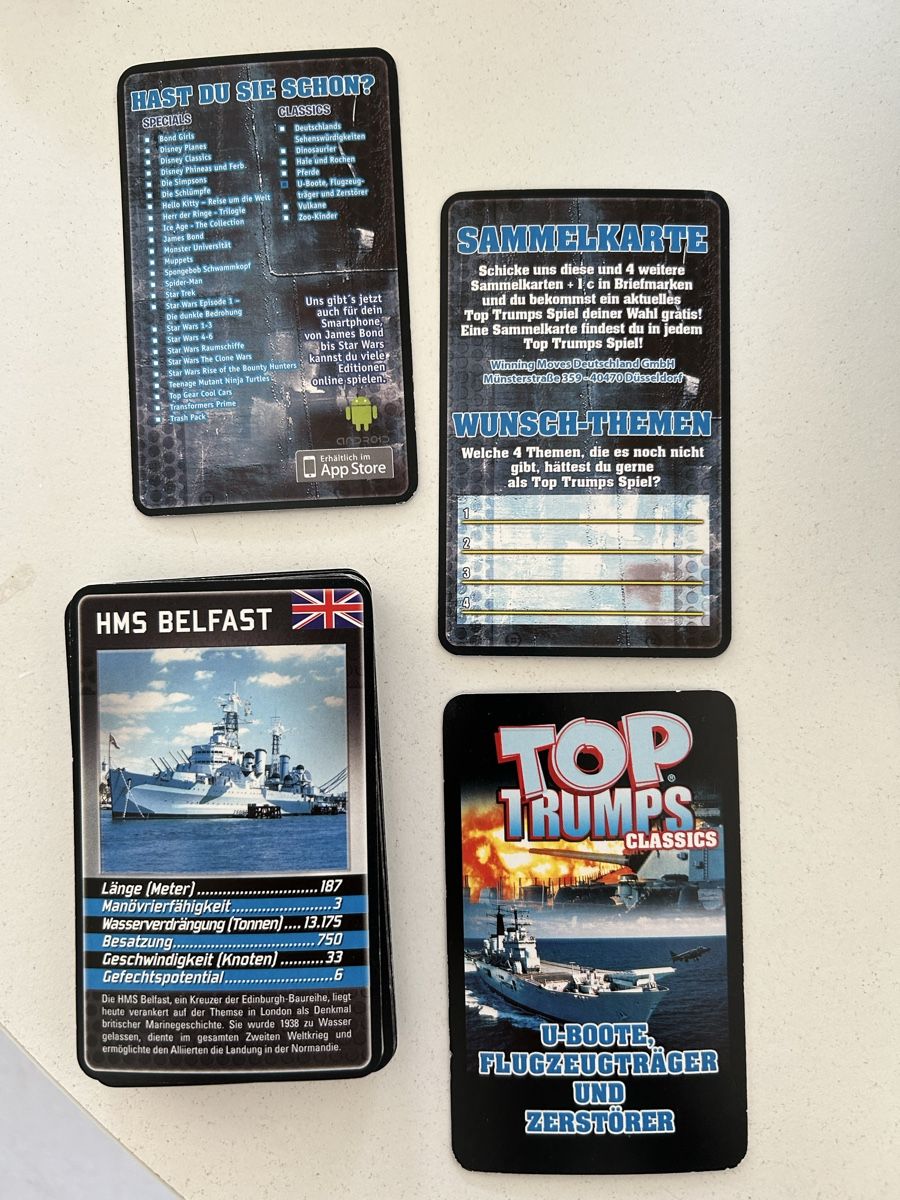 Jeux: Top Trumps Classics Quartett , U-Boote – D'occasion à Bern par spraydose 2