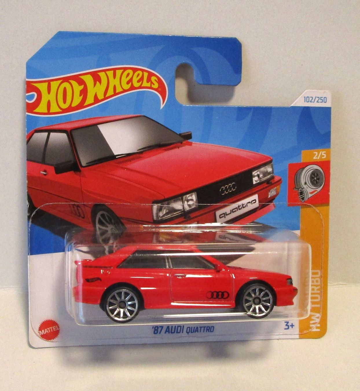 Audi Modellini d'auto: HOT WHEELS '87 AUDI QUATTRO - HRY55 – Nuovo e nell'imballaggio originale da Chêne-Bourg venduto da breno56