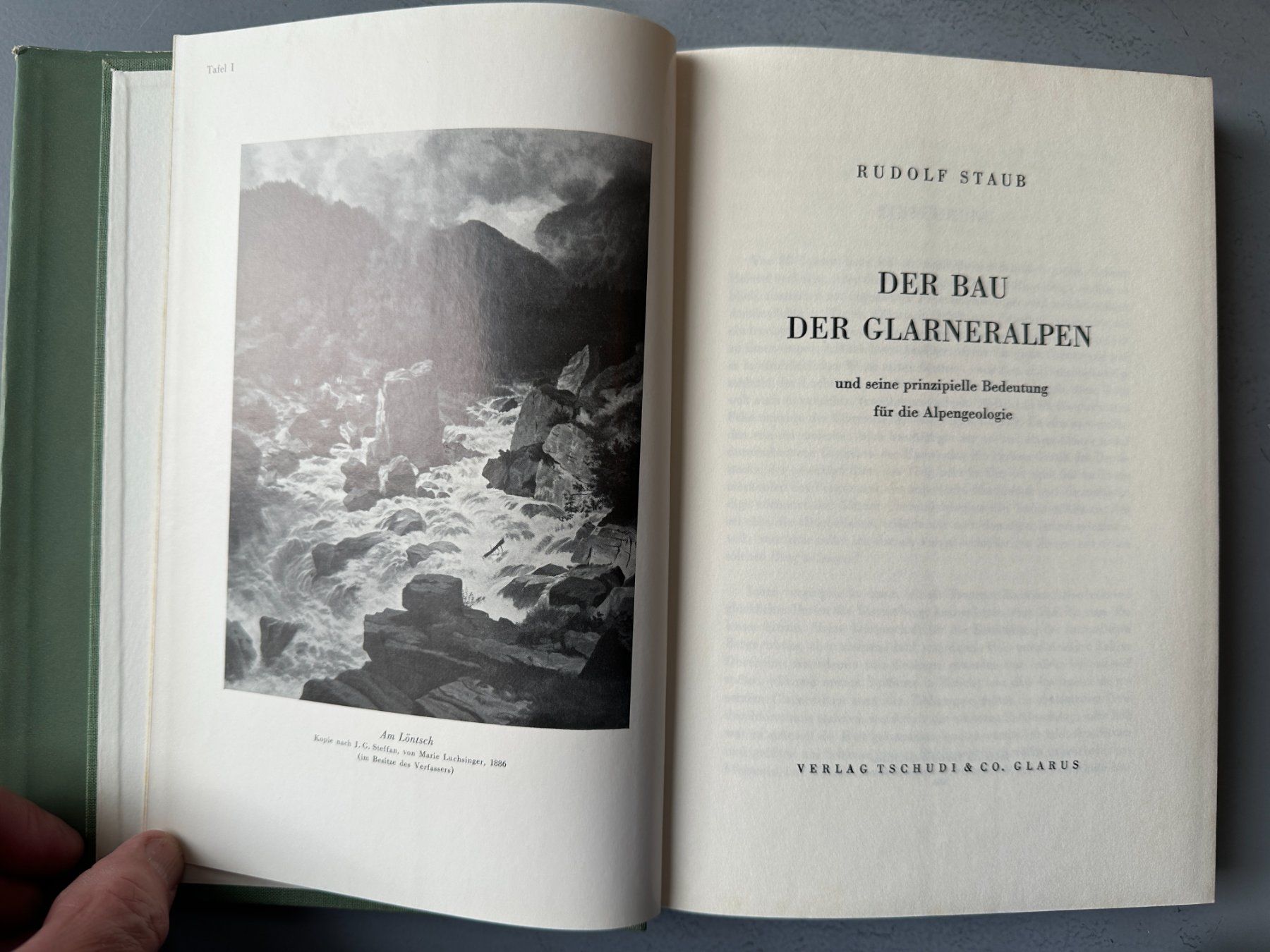 Bücher: Rudolf Staub: Der Bau der Glarner Alpen – Gebraucht aus Zürich von allp 2