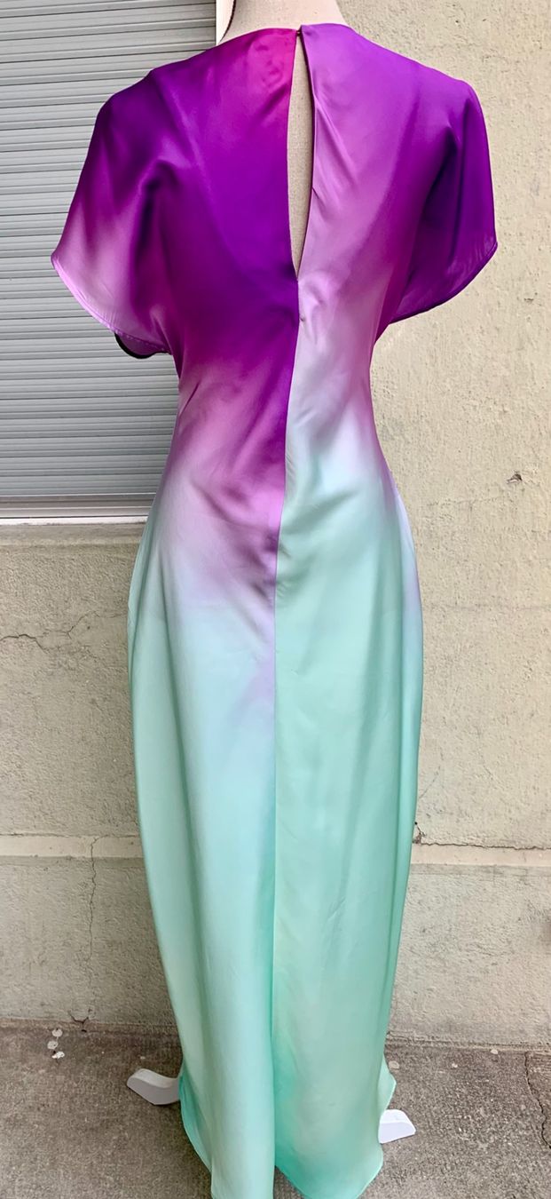 Zara Vestiti: Splendide longue robe tie-dye ZARA dégradé violet vert  t.S – Nuovo (secondo la descrizione) da Martigny venduto da only__you 6