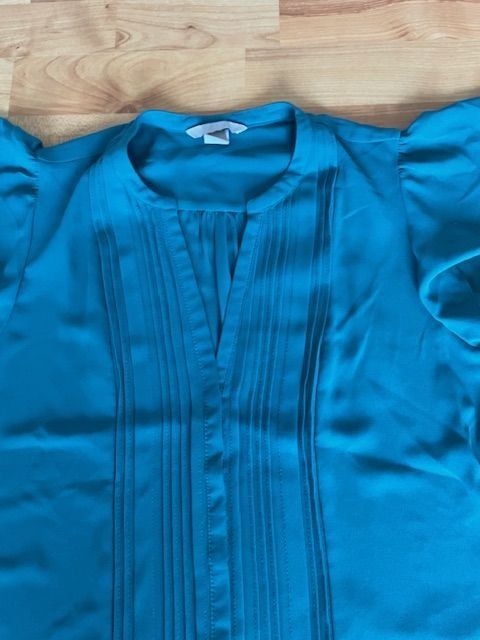 H&M Camicette: Kurzarm Bluse, Farbe petrol, Grösse 38 – Usato da Niederweningen venduto da sho_mb8y 1