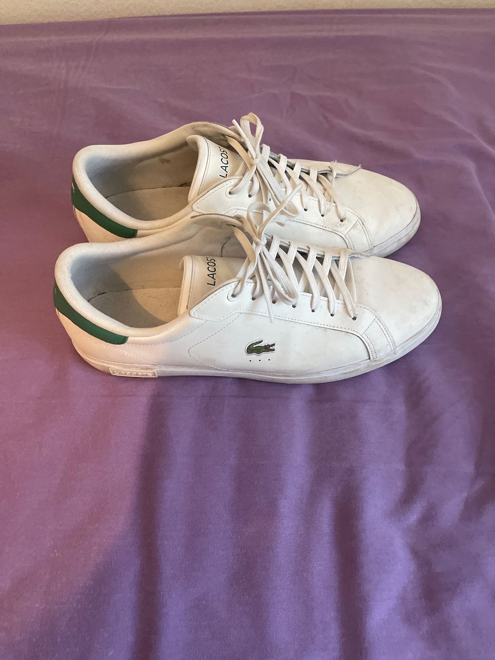 Lacoste Scarpe da uomo: Lacoste Schuhe, weiss, Grösse 47 – Usato da Wald ZH venduto da bastos27