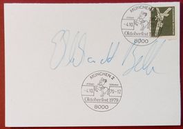 Ekkehardt Belle 1954-2022 Autogramm signiert Karte 10x15cm