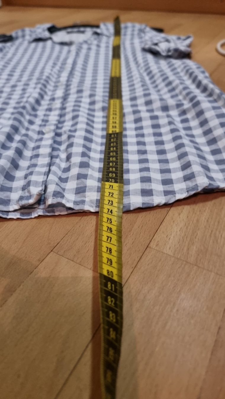 C&A Camicette: C&A Bluse-Hemd mit Karomuster und offenen Schultern – Usato da Wald ZH venduto da CapLux 9
