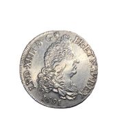 Demi-écu aux huit L Louis XIV - 1691 H