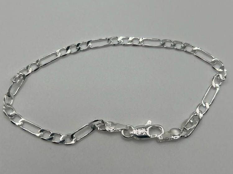 Armbänder & -reifen: Bracelet en Argent 925 Maille Figaro – Gebraucht aus Praz (Vully) von VVSWISS