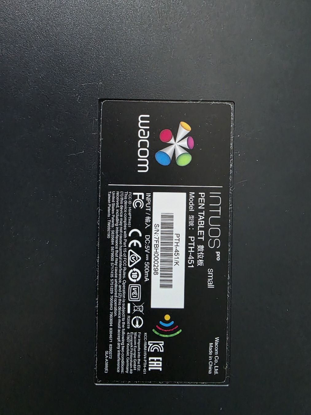 Wacom Tablet PC: Wacom Intuos Pro Small PTH-451/K Grafiktablett, Stift – Usato da Heiden venduto da Kuba.D 4