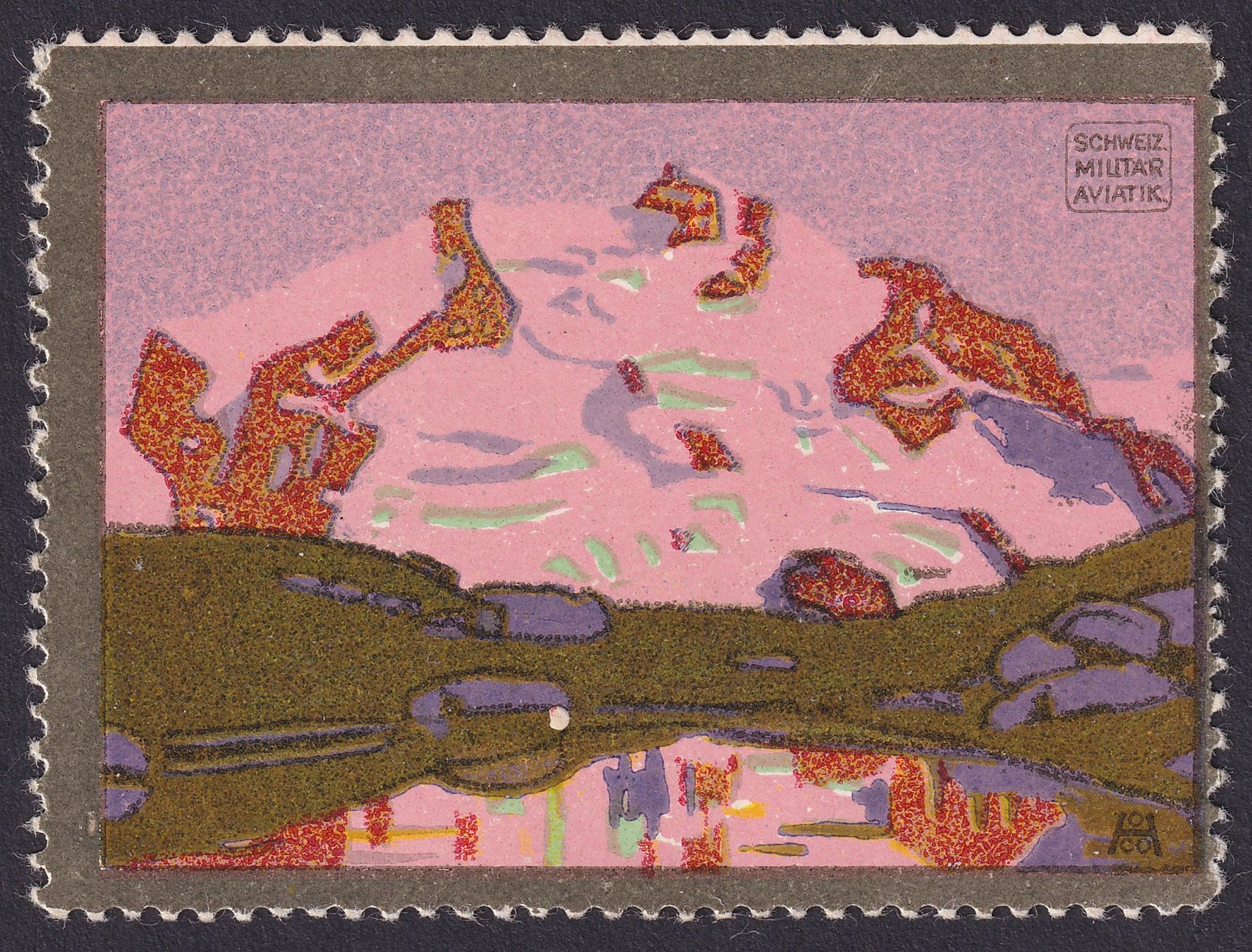 Tutti i francobolli: Flugspende Vignette 1913.1B Type II postfrisch ** – Usato da Ebikon venduto da SilvioFreund
