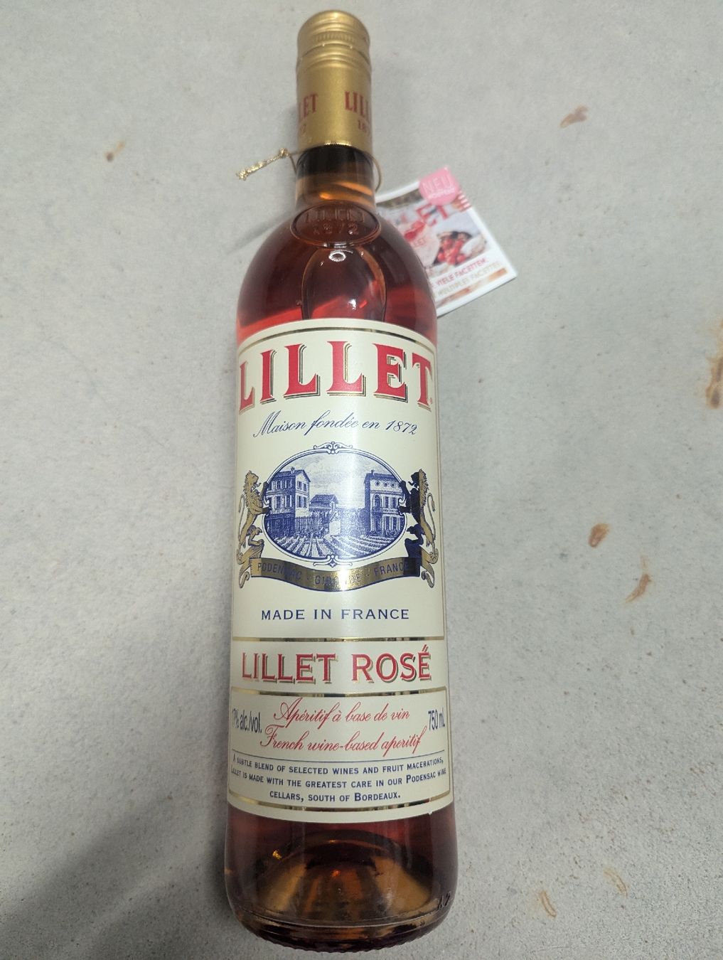 Ricard Bevande alcoliche: Lillet Rosé – Nuovo e nell'imballaggio originale da Lyss venduto da 3250er