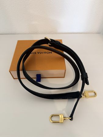 Original Louis Vuitton Schulterriemen/ -gurt Leder schwarz