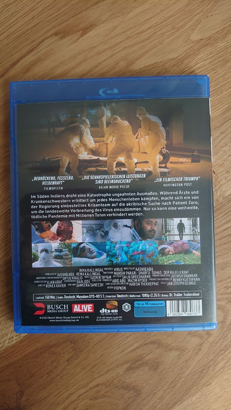 Tutti i DVDs: VIRUS - Unsichtbarer Tod – Usato da Pfäffikon SZ venduto da Wild0 1