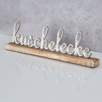 Deko/Kuschelecke/Aufsteller/Mangoholz und Aluminium/NEU/OVP