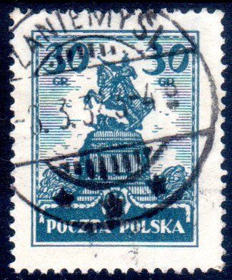 Tutti i francobolli: POLEN 1925 STATUE VON SOBIESKI GESTEMPELT - O90 – Usato da Losone venduto da EM2019