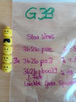 Legoteile:-  5 gelbe Köpfe zu Star Wars  /G39