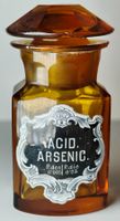 Seltene Apothekerflasche ACID ARSENIC Um 1900 9cm