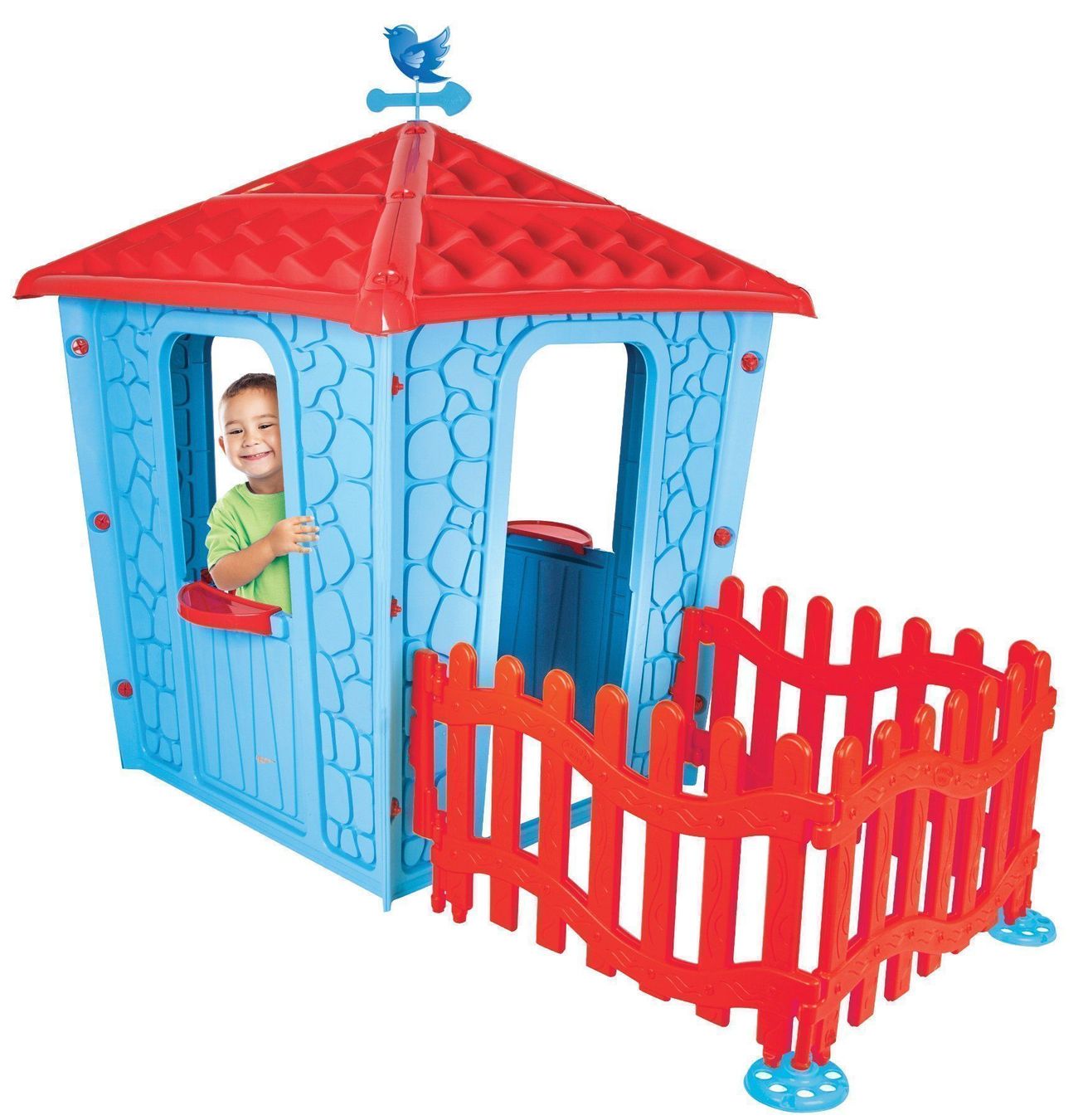 Casette per bambini: Spielhaus Stone mit Garten – Nuovo e nell'imballaggio originale da Erlinsbach venduto da Home-World