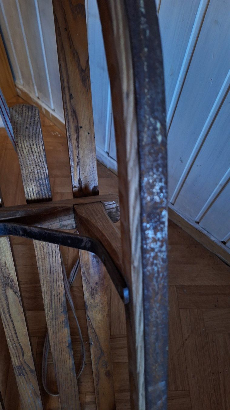 Xilografie: alter Davoser Holz Schlitten – Usato da Dornach venduto da majo8689 5