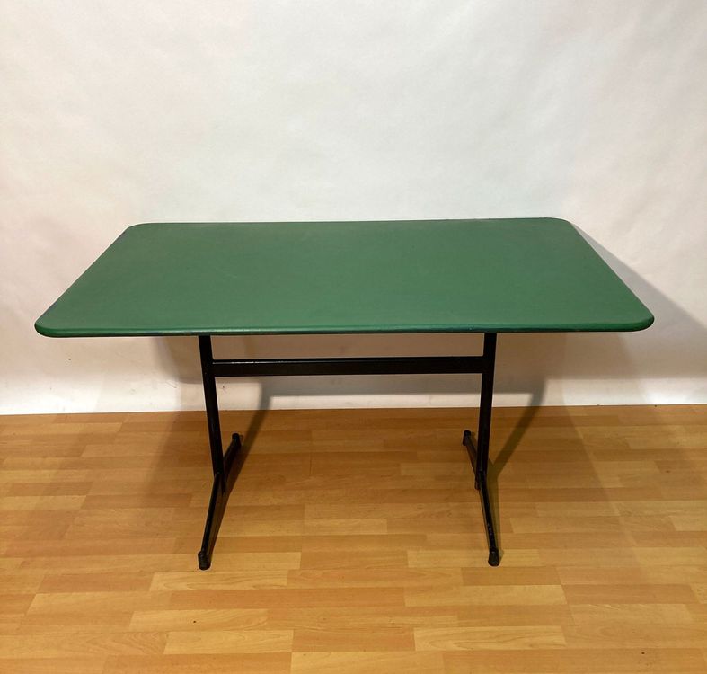 Vintage Metall Gartentisch, grün, klappbar Kaufen auf Ricardo