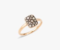 Neuer Pomellato Sabbia Ring mit Braunen Diamanten - Gr. 55