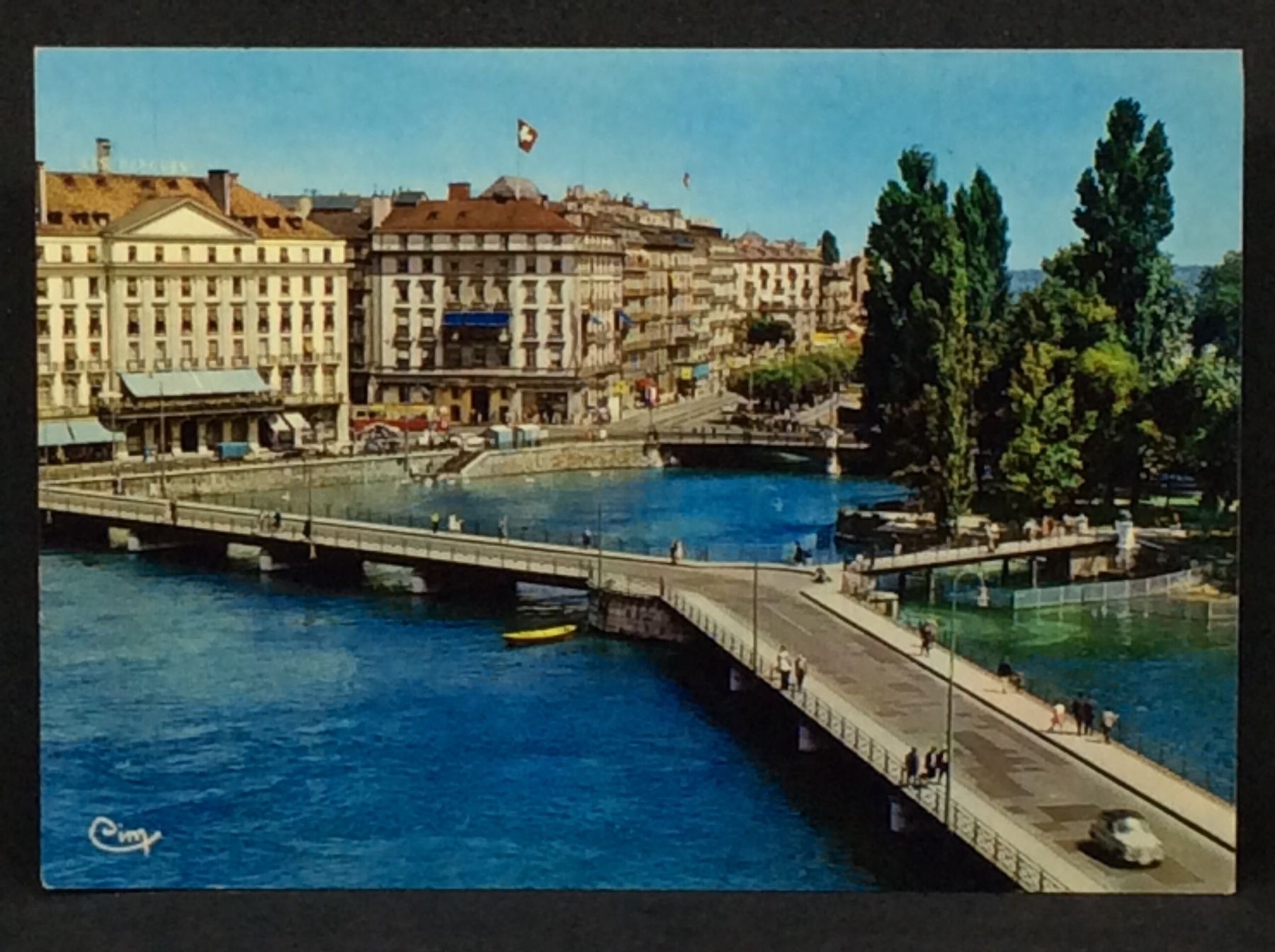 Cartoline postali: Genève, vue générale – Usato da Widnau venduto da Brusi9