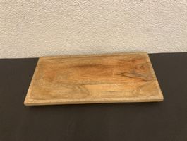 Holzplatte ca. 41 x 20 x 3 cm, aus Mangoholz, neu