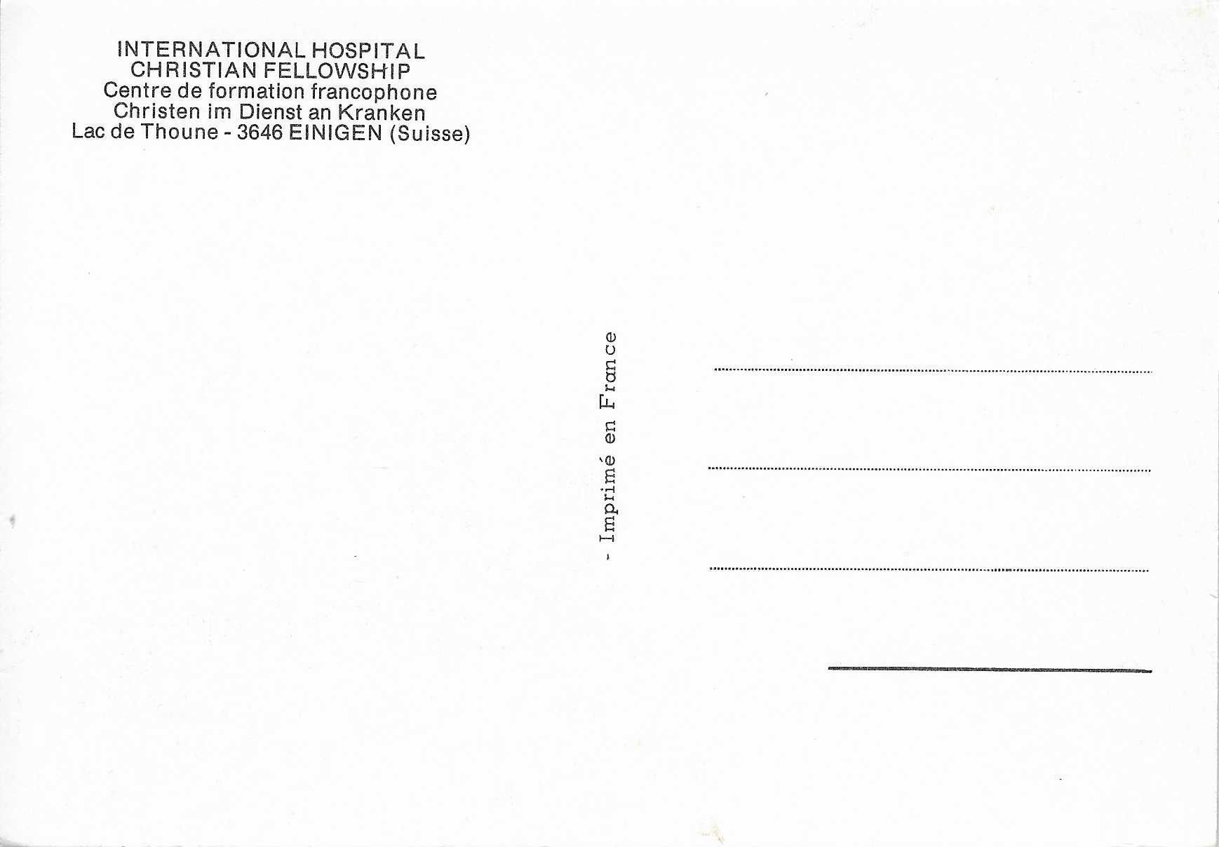 Cartoline postali: International Hospital Einigen BE – Nuovo (secondo la descrizione) da Rothrist venduto da Stranglehold 1