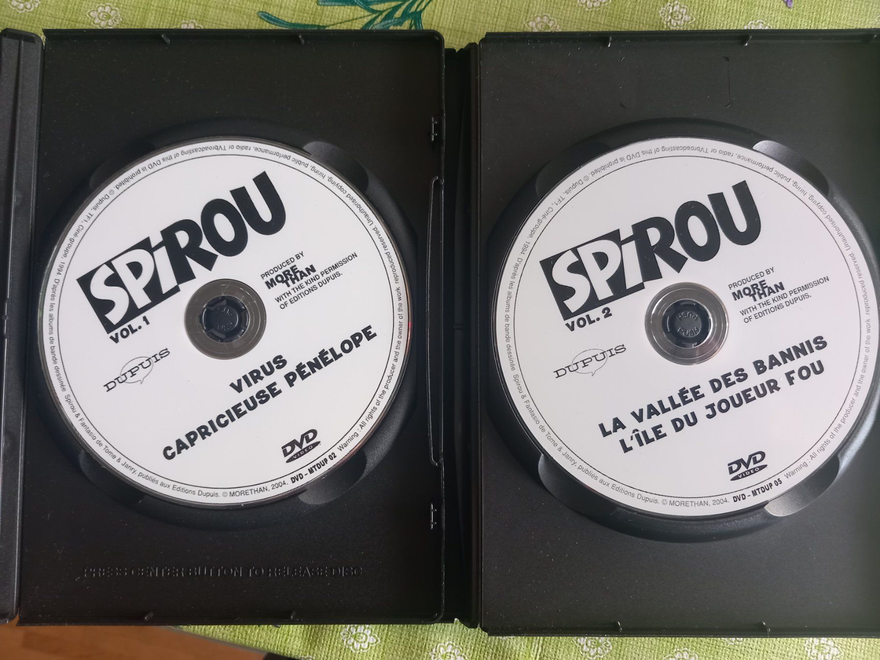 Alle DVDs: 2 DVD  Spirou Vol. 1 et Vol. 2 – Gebraucht aus Bernex von casimali 2