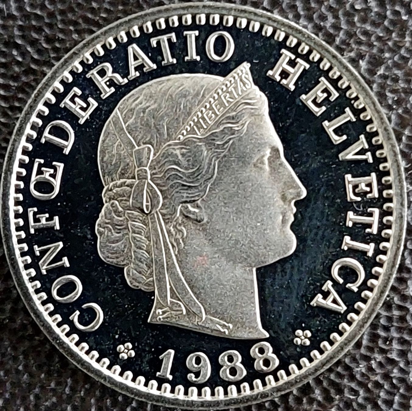 Alle Münzen: 20 Rappen 1988 stgl. / aus Münzsatz – Neu (gemäss Beschreibung) aus Arch von coinsandmore