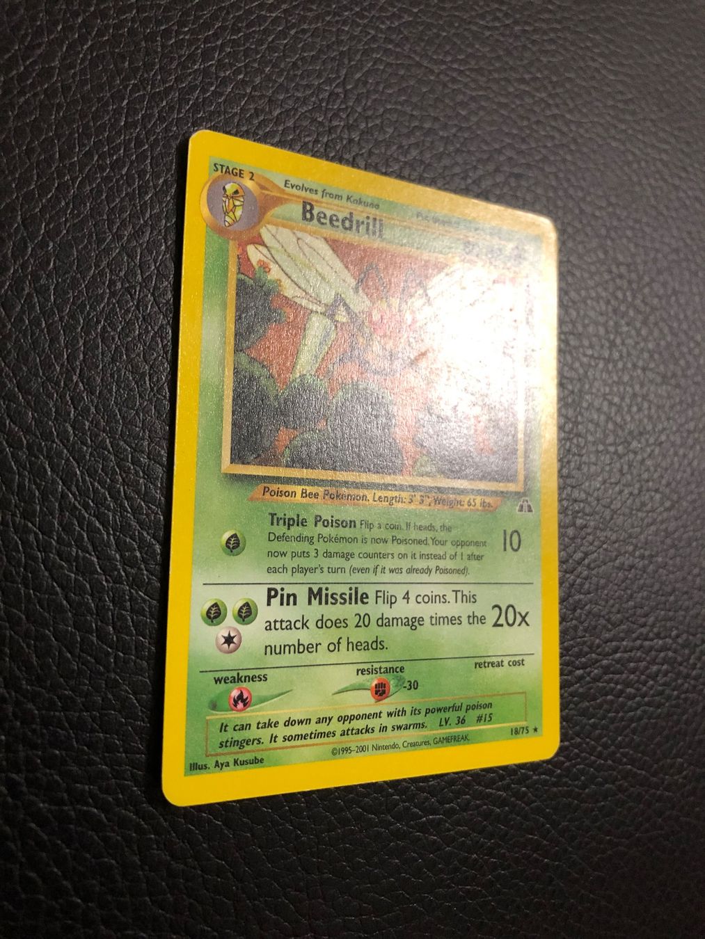 Pokémon Carte collezionabili: 2000 Neo Discovery Beedrill rare 18/75 Ab 1 – Usato da Paradiso venduto da Pkmn10 2