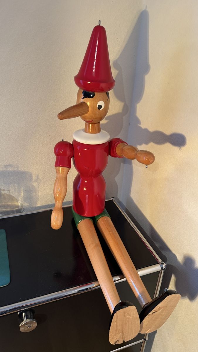 Statuette: Riesiger Pinocchio Holz XXL – Usato da Basel venduto da 7oclock 1